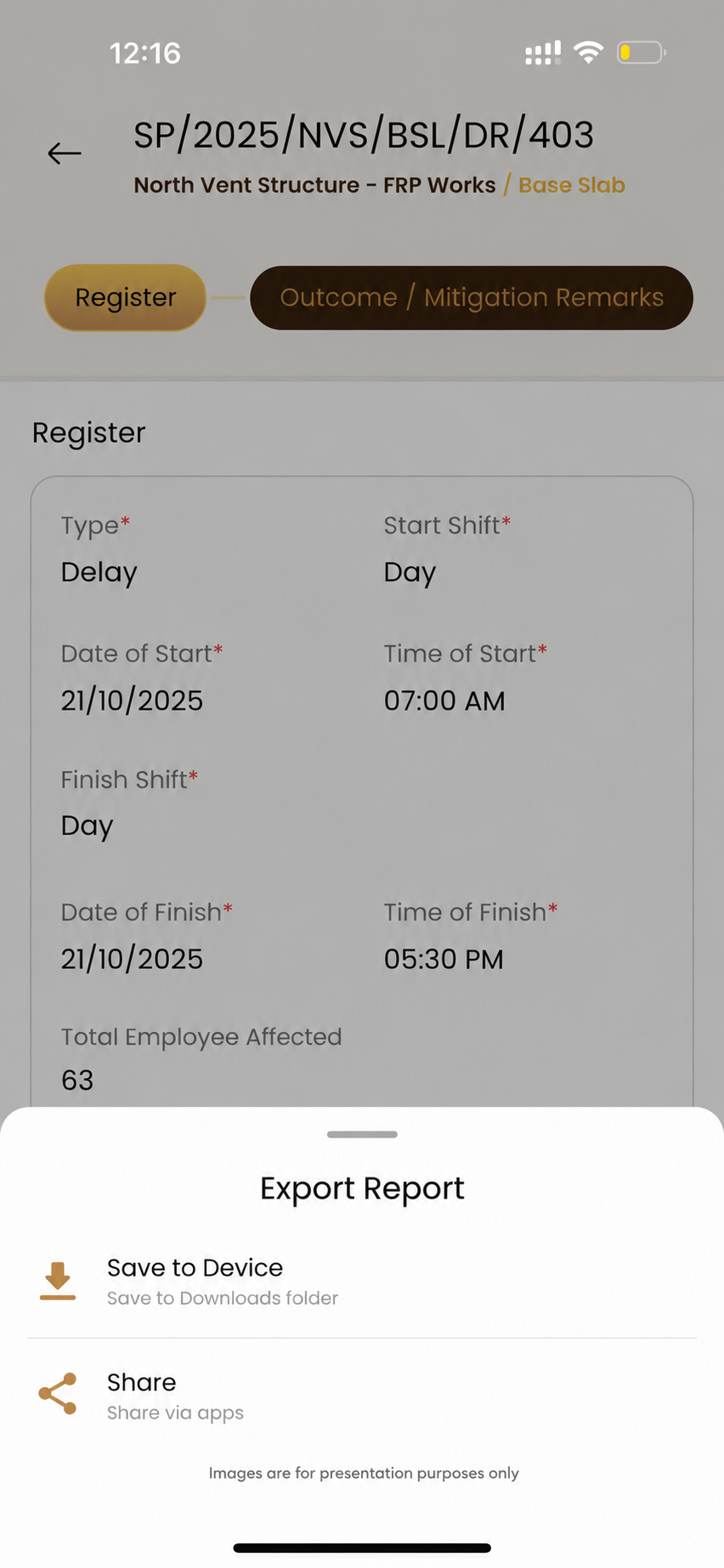 Automated Report Generation App Full View